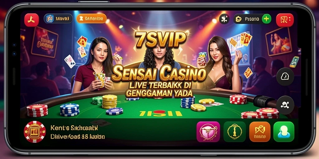 Screenshot gameplay Live Casino yang mendebarkan dari 7SVIP