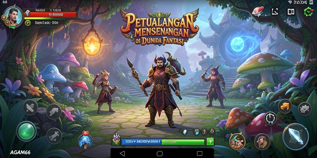 Screenshot utama AGAM66 menampilkan aksi petualangan yang mendebarkan.