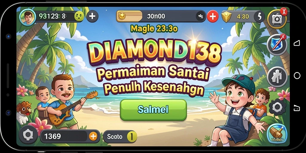 Screenshot gameplay DIAMOND138 menunjukkan keseruan bermain permainan santai.