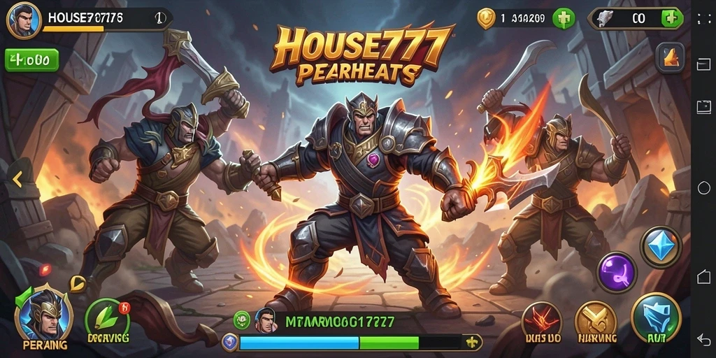 Menampilkan pertarungan seru di HOUSE777 dengan grafis menawan.