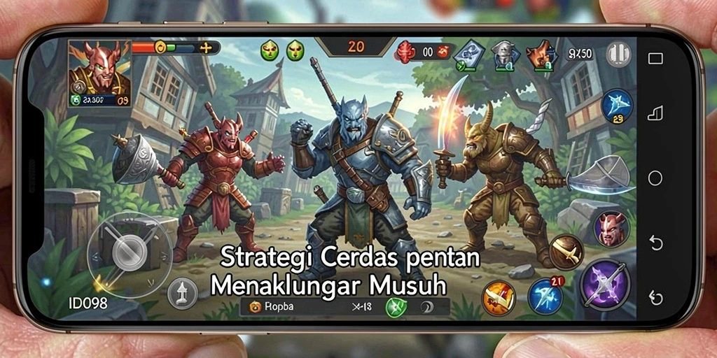 Tangkapan layar menampilkan aksi seru gameplay <strong>ID098</strong> dalam pertempuran strategi.