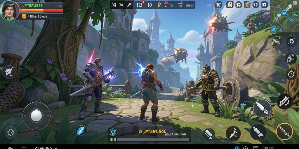 Tampilan gameplay menarik dari JPTERUS66 yang menggambarkan simulasi mendalam.