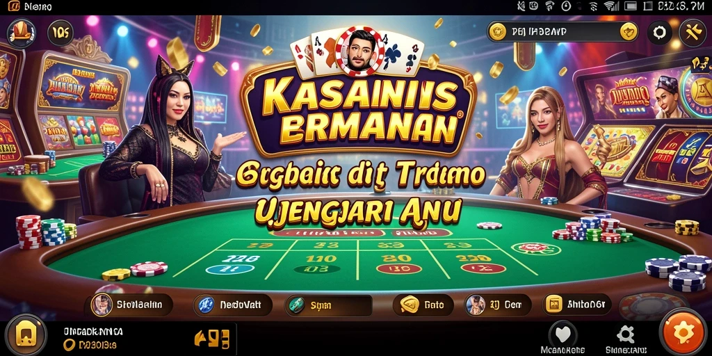Tampilan gameplay menarik N06 dengan grafis kasino yang memukau.
