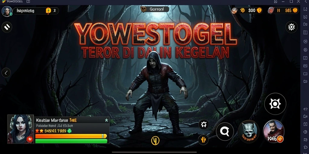 Tampilan gameplay YOWESTOGEL yang menakutkan dan mendebarkan.